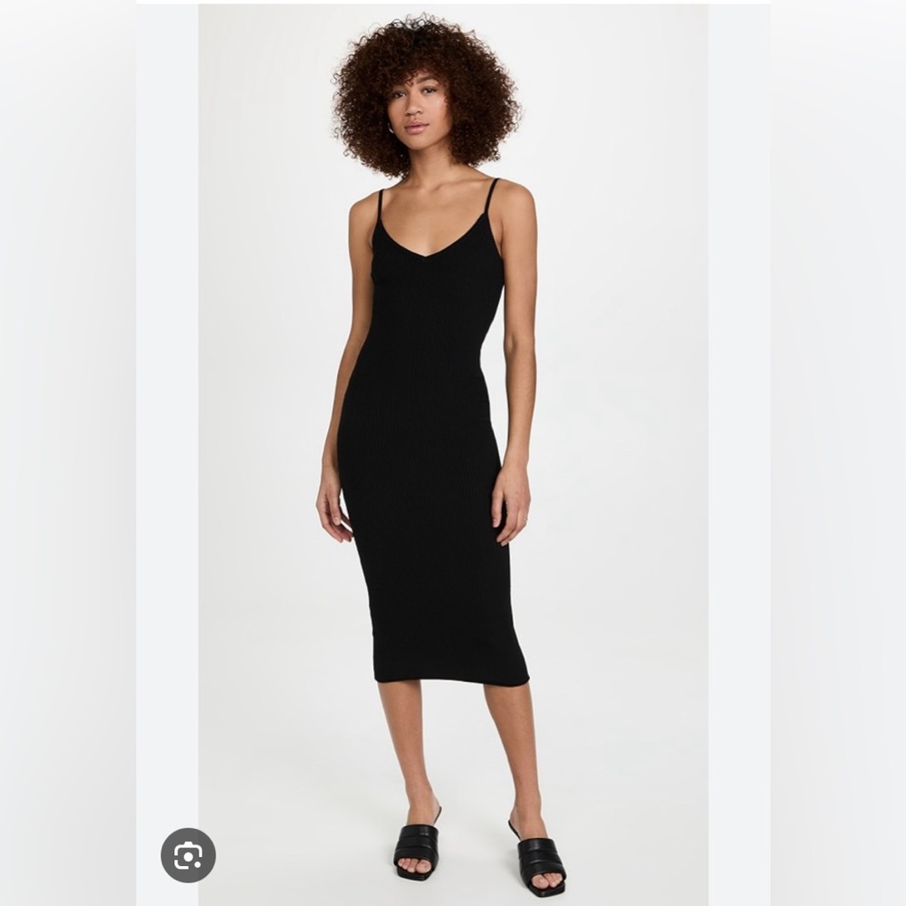 Good American Rib Midi Tank Dress